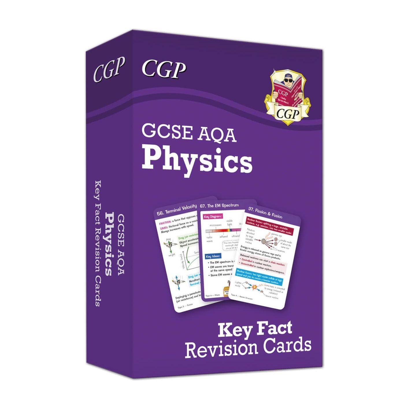 GCSE Biology AQA Key Fact Revision Cards Set of 3 (Biology, Chemistry, Physics)