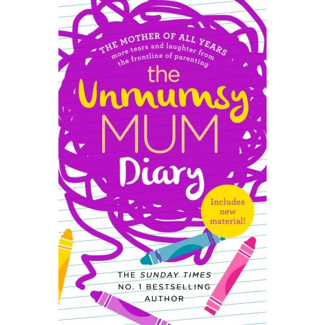 The Unmumsy Mum Diary, Sarah Turner, Parenting Book, Funny Parenting Diary Book