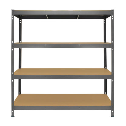 Monster Racking Q-Rax Heavy Duty Storage Shelving, 160cm W, 60cm D, Grey