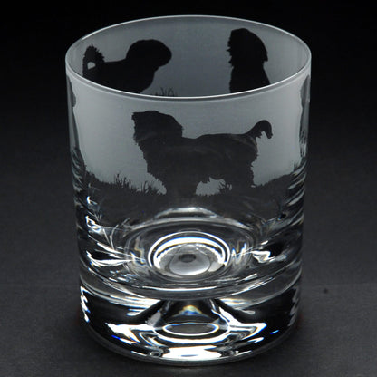 Shih Tzu Dog Whiskey Tumbler Glass - Hand Etched/Engraved Gift