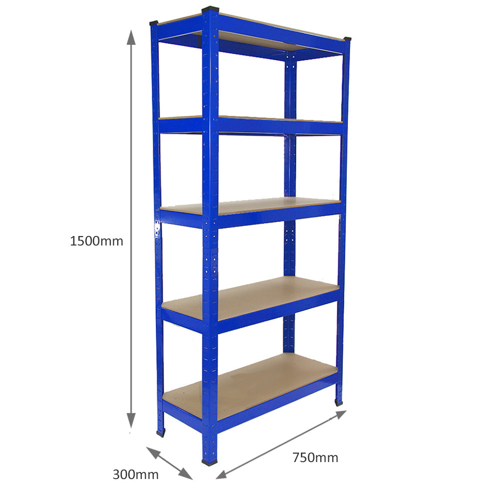 Garage Racking Bundle - Space Saver - Boltless 5Tier Garage Shelves Shelving Racking Organiser