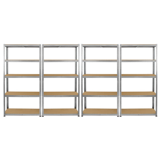 Monster Racking 4 x Galwix Galvanised Steel Shelves, 90cm Wide