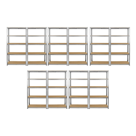 Monster Racking 10 x Galwix Galvanised Steel Shelves, 90cm Wide