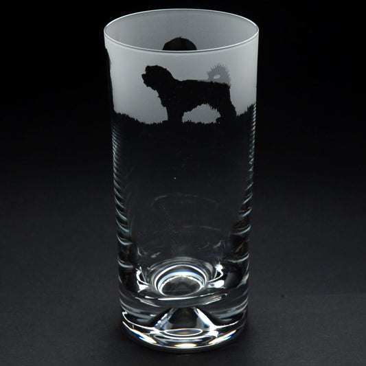 Maltese Dog Highball Glass - Hand Etched/Engraved Gift