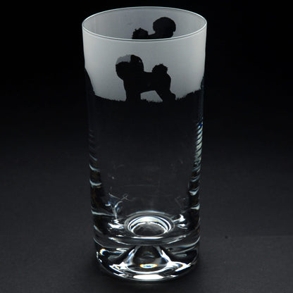 Bichon Frise Dog Highball Glass - Hand Etched/Engraved Gift