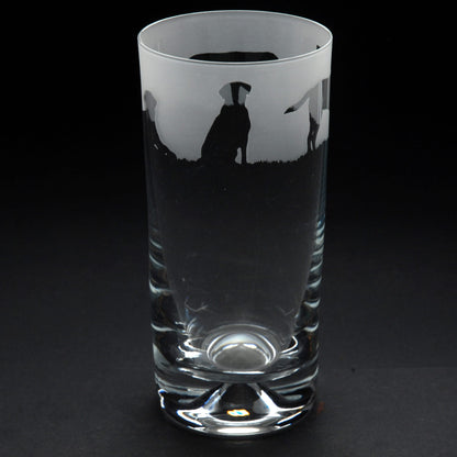 Labrador Dog Highball Glass - Hand Etched/Engraved Gift