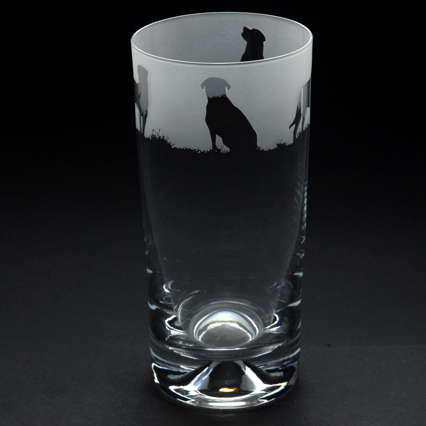 Rottweiler Dog Highball Glass - Hand Etched/Engraved Gift