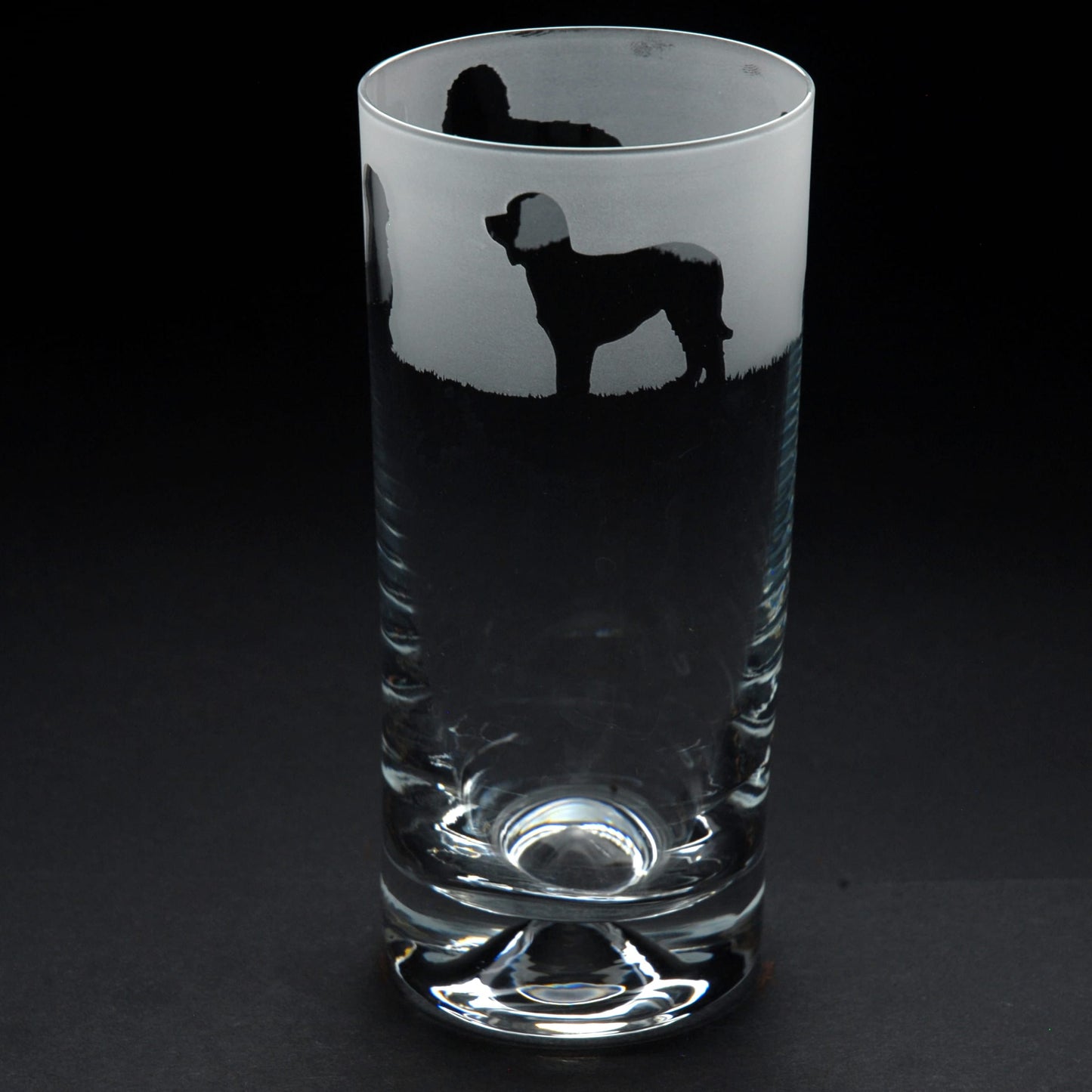 Labradoodle Dog Highball Glass - Hand Etched/Engraved Gift