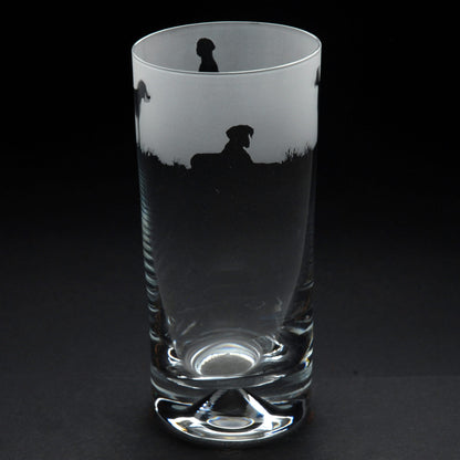 Great Dane Dog Highball Glass - Hand Etched/Engraved Gift