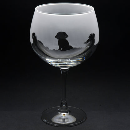 Maltese Dog Gin Cocktail Glass - Hand Etched/Engraved Gift