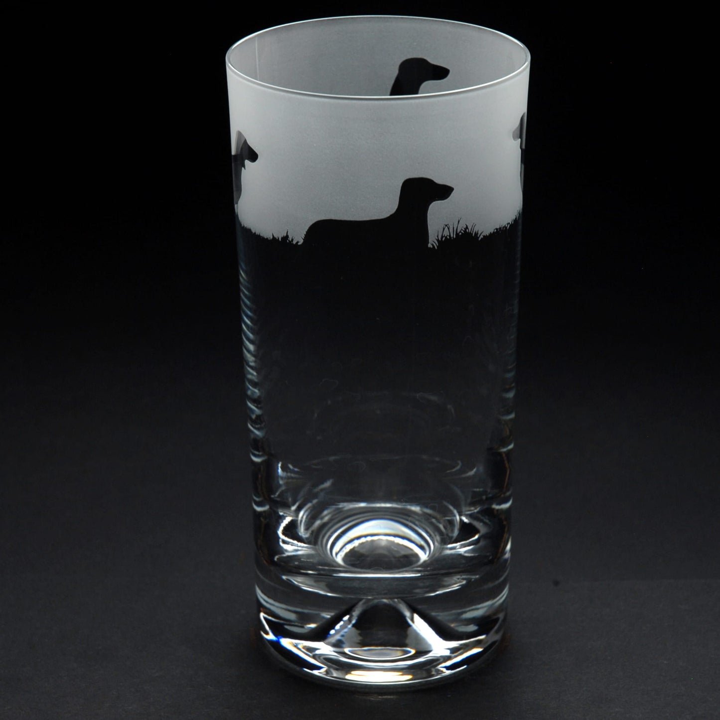 Dachshund Dog Highball Glass - Hand Etched/Engraved Gift