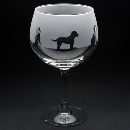 Cockapoo Dog Gin Cocktail Glass - Hand Etched/Engraved Gift