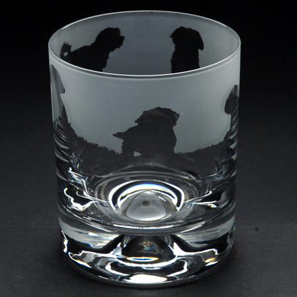 Maltese Dog Whiskey Tumbler Glass - Hand Etched/Engraved Gift