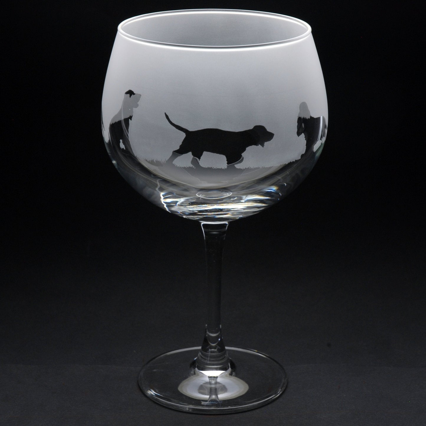 Cocker Spaniel Dog Gin Cocktail Glass - Hand Etched/Engraved Gift