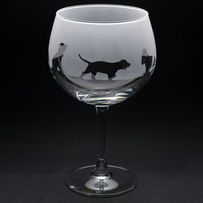 Cocker Spaniel Dog Gin Cocktail Glass - Hand Etched/Engraved Gift