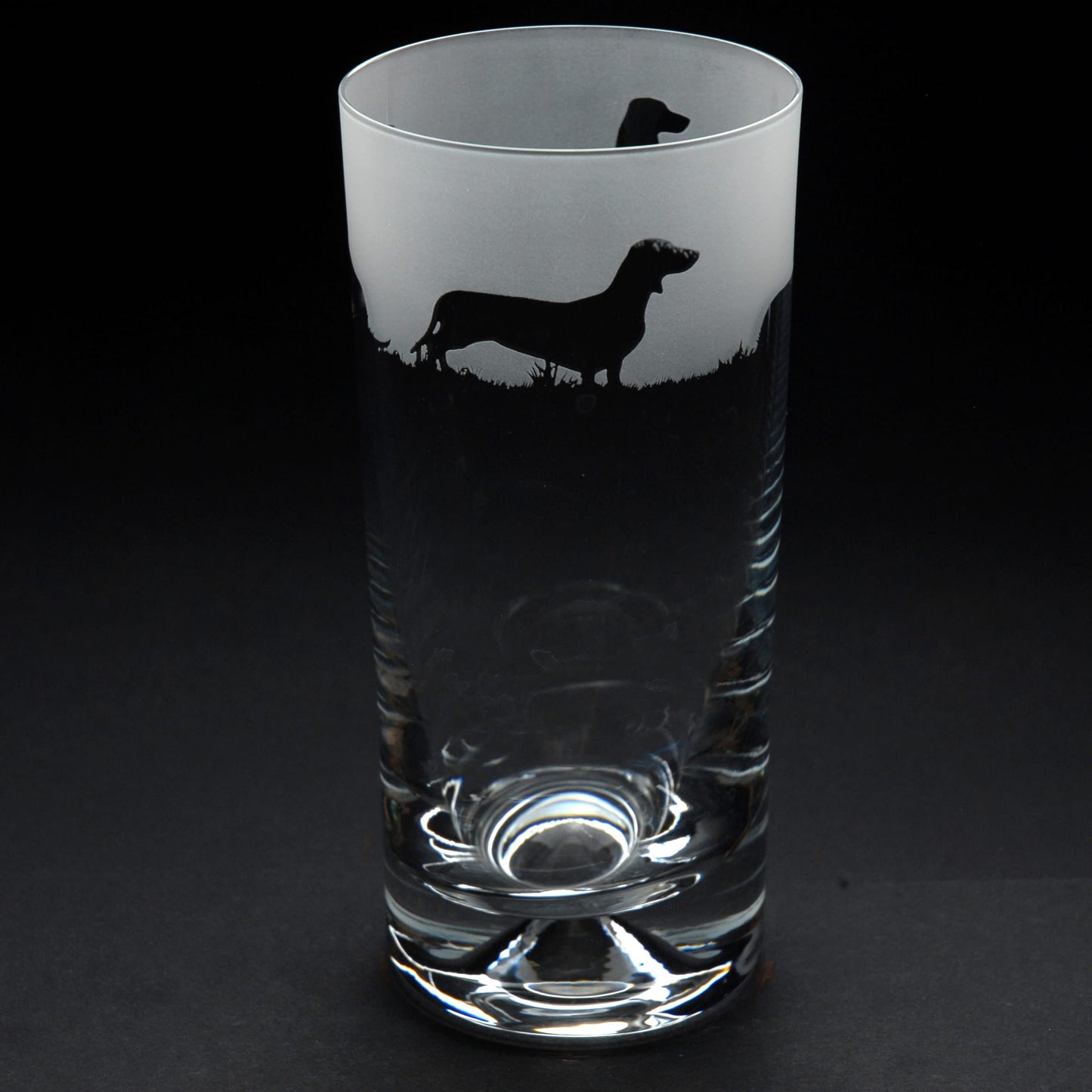 Dachshund Dog Highball Glass - Hand Etched/Engraved Gift