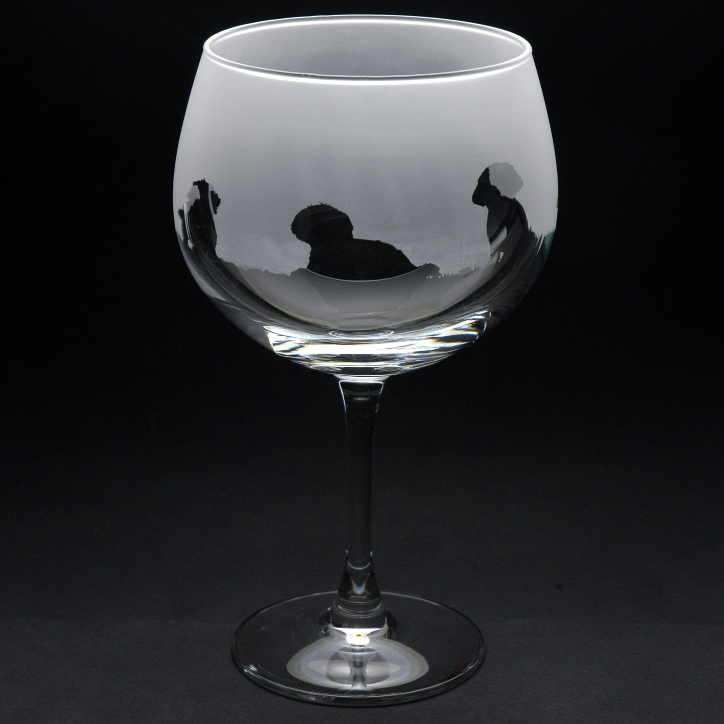 Maltese Dog Gin Cocktail Glass - Hand Etched/Engraved Gift