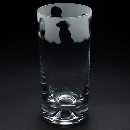 Shih Tzu Dog Highball Glass - Hand Etched/Engraved Gift