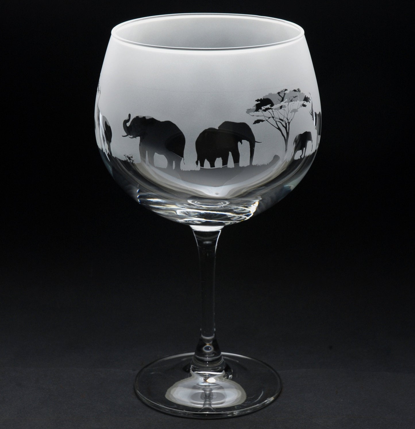 Elephant Gin Cocktail Glass - Hand Etched/Engraved Gift