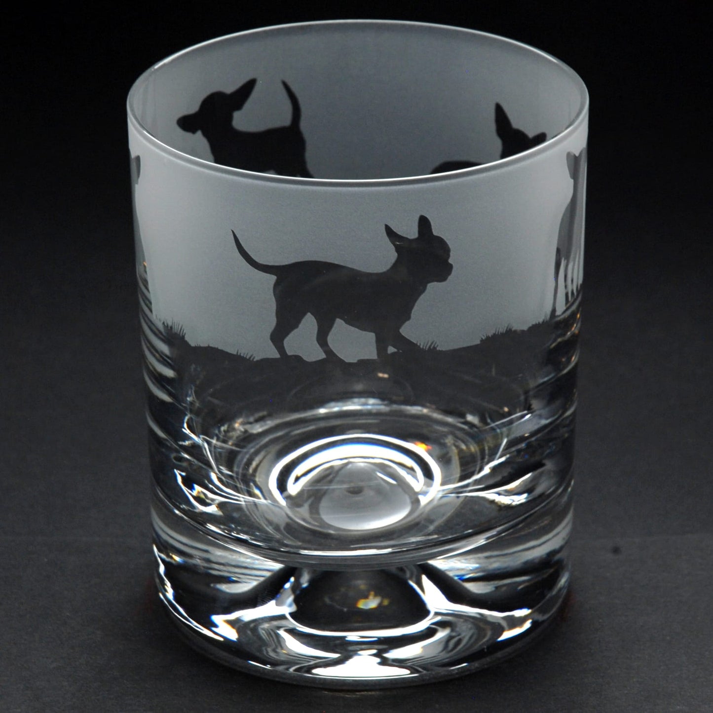 Cavalier King Charles Dog Whiskey Tumbler Glass - Hand Etched/Engraved Gift