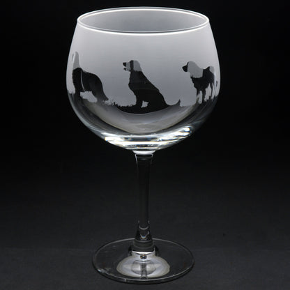 Golden Retriever Dog Gin Cocktail Glass - Hand Etched/Engraved Gift