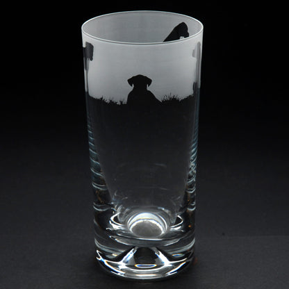 Boxer Dog Highball Glass - Hand Etched/Engraved Gift