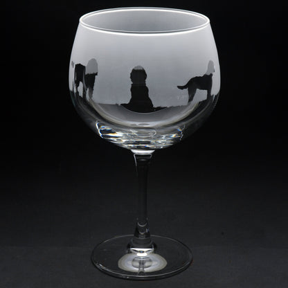 Cockapoo Dog Gin Cocktail Glass - Hand Etched/Engraved Gift