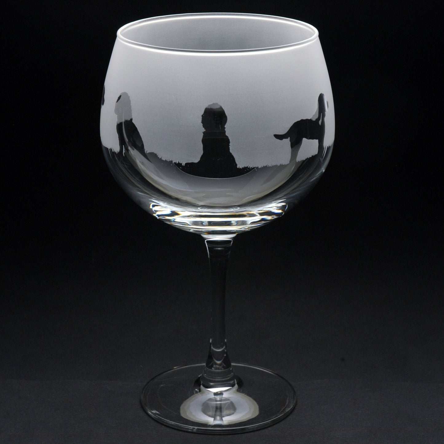 Cockapoo Dog Gin Cocktail Glass - Hand Etched/Engraved Gift