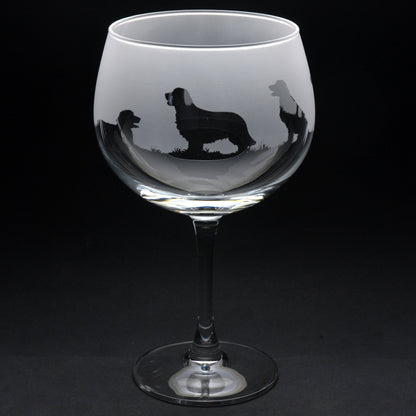 Golden Retriever Dog Gin Cocktail Glass - Hand Etched/Engraved Gift