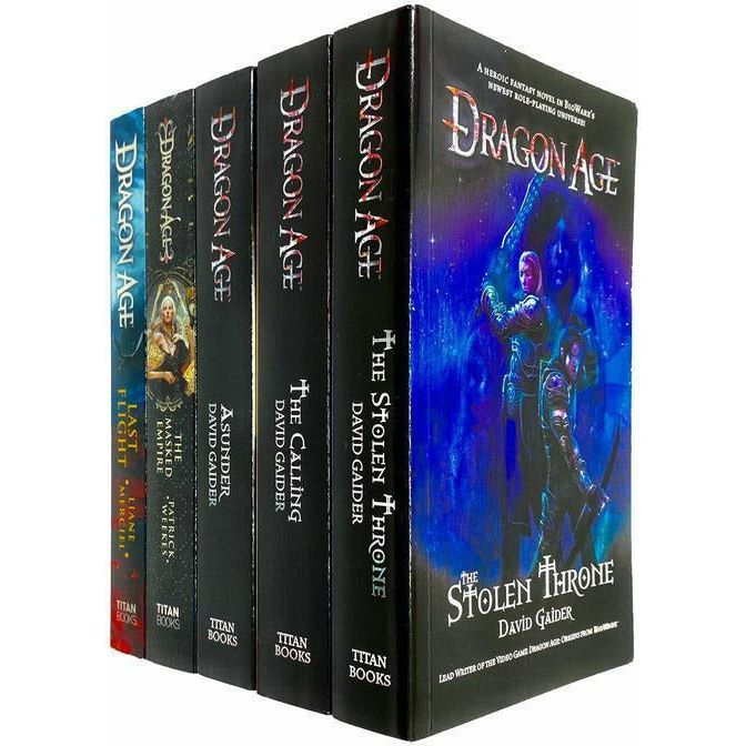 Dragon Age Series David Gaider Collection 5 Books Set Inc Asunder, Stolen Throne