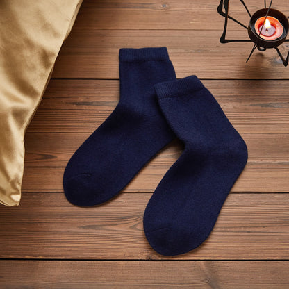 Blueberry Pie Wool Quarter-Length Socks | Flexible Fit