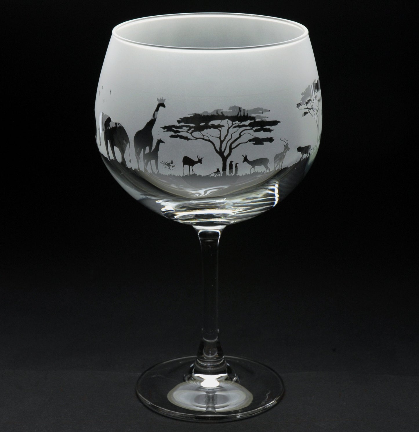 Safari Gin Cocktail Glass - Hand Etched/Engraved Gift