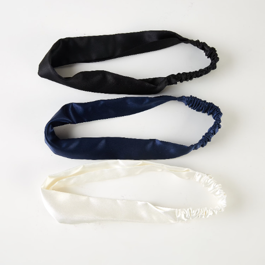 Pure Mulberry Silk Flat Headband | 22 Momme | Float Collection