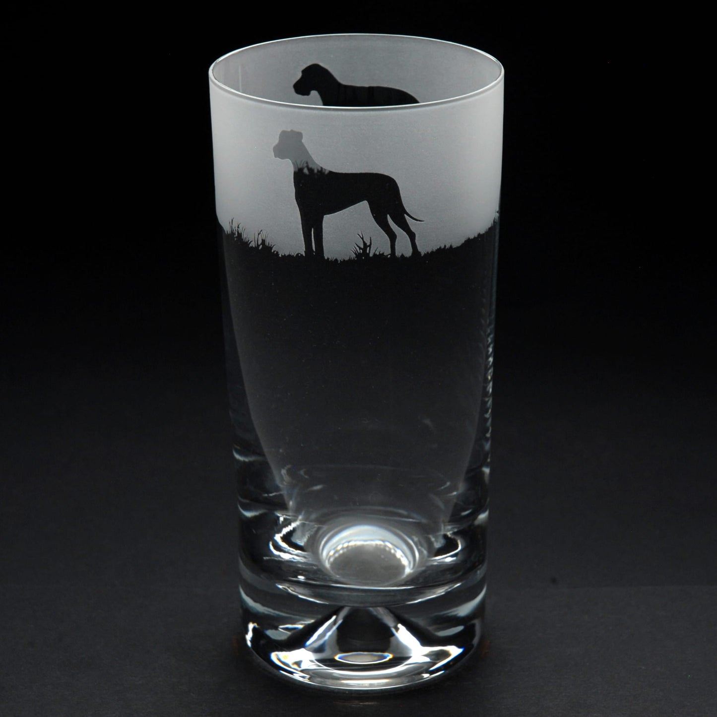 Great Dane Dog Highball Glass - Hand Etched/Engraved Gift