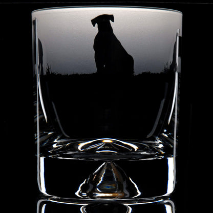 Schnauzer Dog Whiskey Tumbler Glass - Hand Etched/Engraved Gift