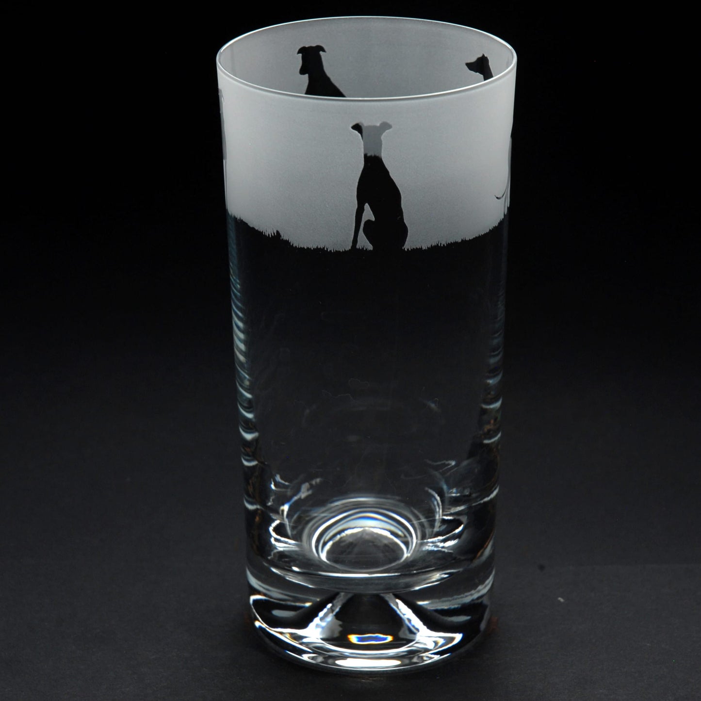 Greyhound Dog Highball Glass - Hand Etched/Engraved Gift