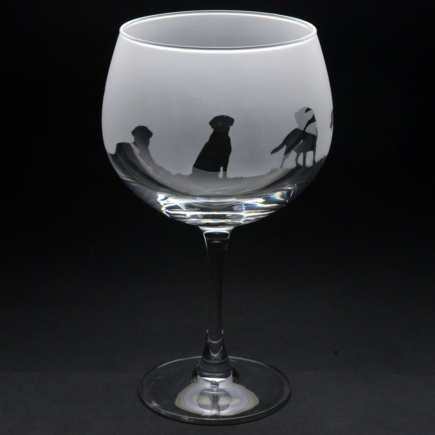 Labrador Dog Gin Cocktail Glass - Hand Etched/Engraved Gift