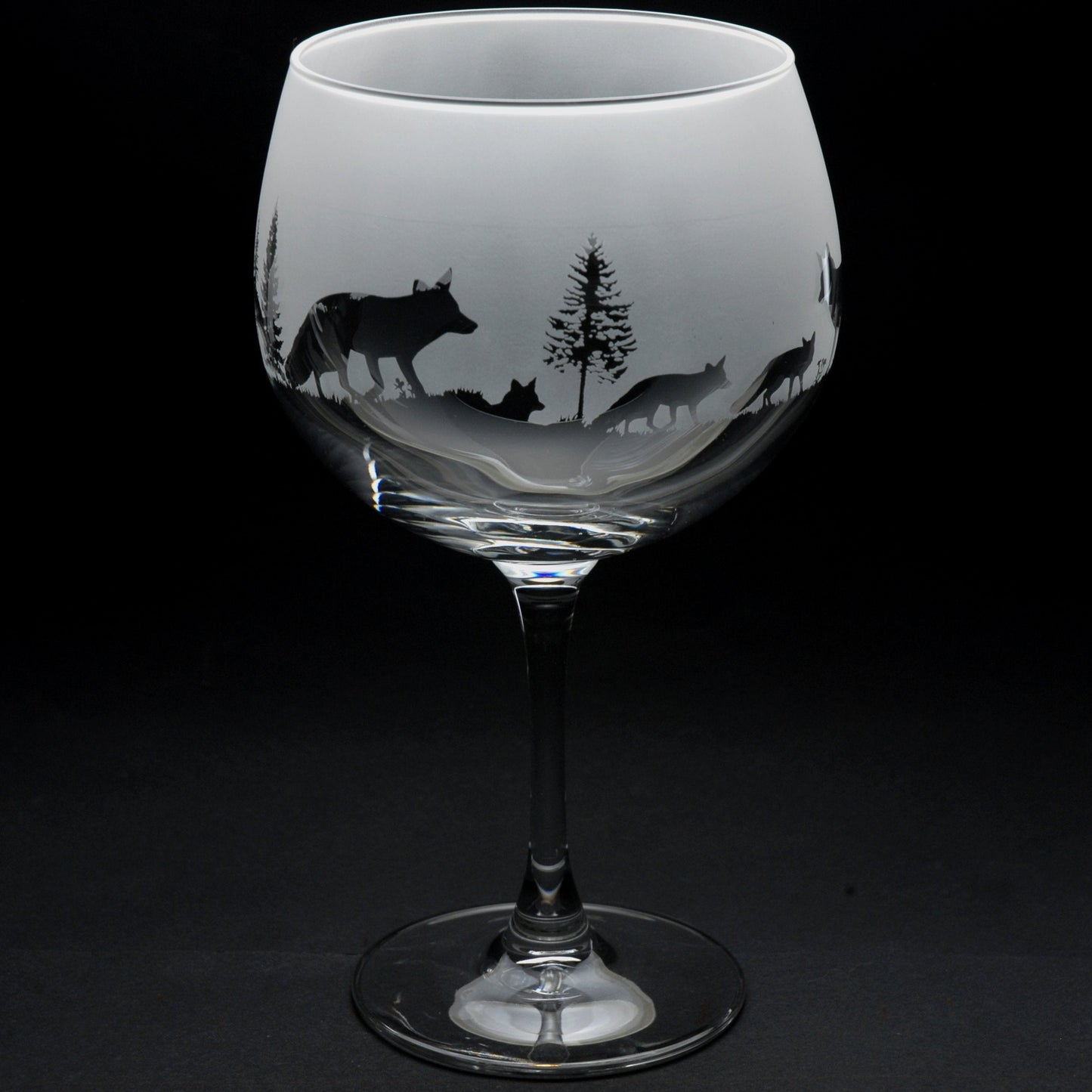 Fox Gin Cocktail Glass - Hand Etched/Engraved Gift