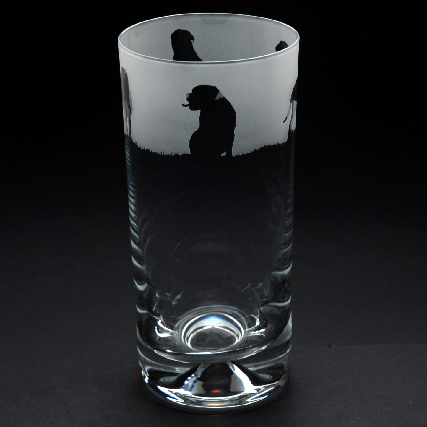 Dogue de Bordeaux Dog Highball Glass - Hand Etched/Engraved Gift