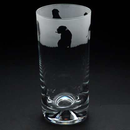 Dogue de Bordeaux Dog Highball Glass - Hand Etched/Engraved Gift