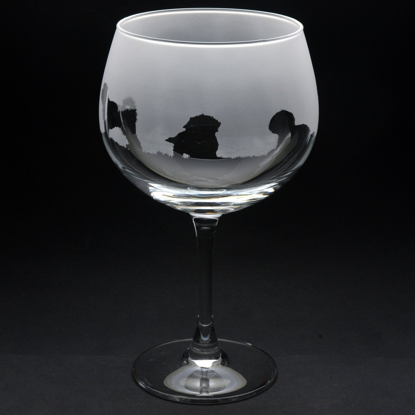 Maltese Dog Gin Cocktail Glass - Hand Etched/Engraved Gift