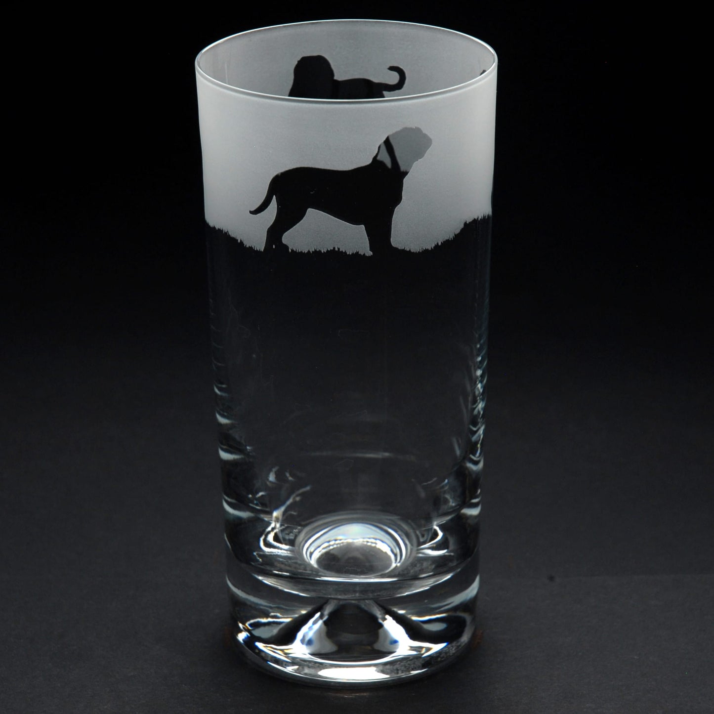 Dogue de Bordeaux Dog Highball Glass - Hand Etched/Engraved Gift