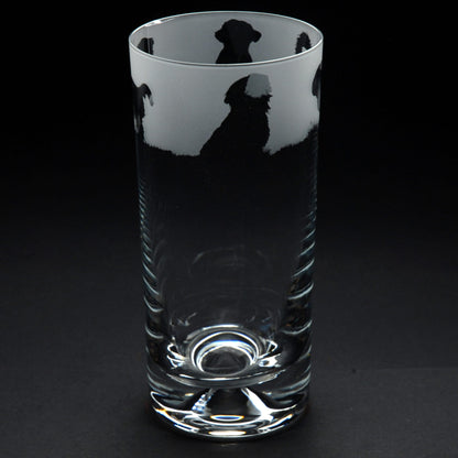 Shih Tzu Dog Highball Glass - Hand Etched/Engraved Gift