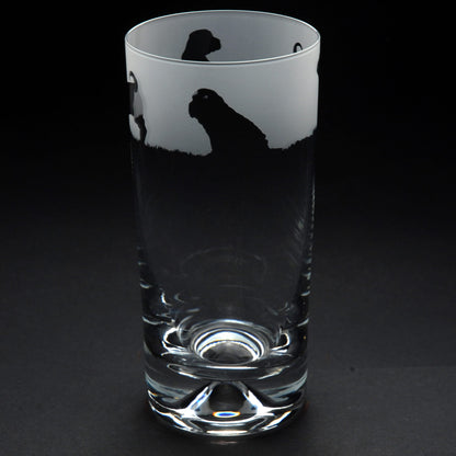 Shar Pei Dog Highball Glass - Hand Etched/Engraved Gift