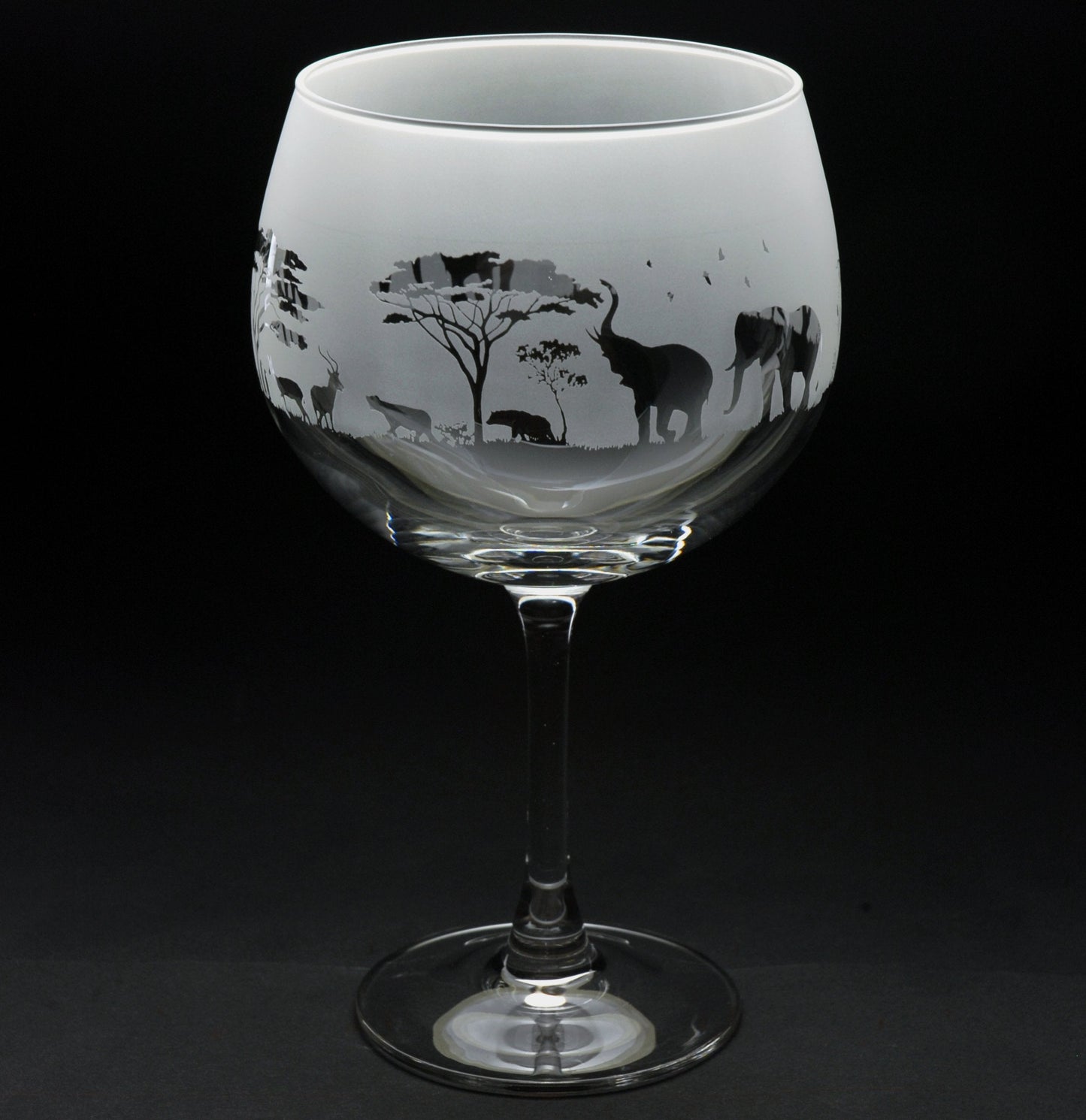 Safari Gin Cocktail Glass - Hand Etched/Engraved Gift