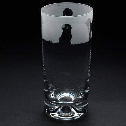 Labradoodle Dog Highball Glass - Hand Etched/Engraved Gift