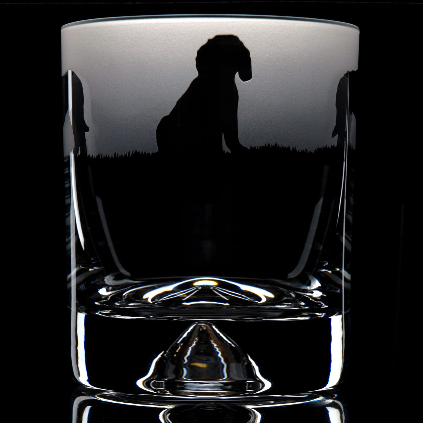 Labradoodle Dog Whiskey Tumbler Glass - Hand Etched/Engraved Gift