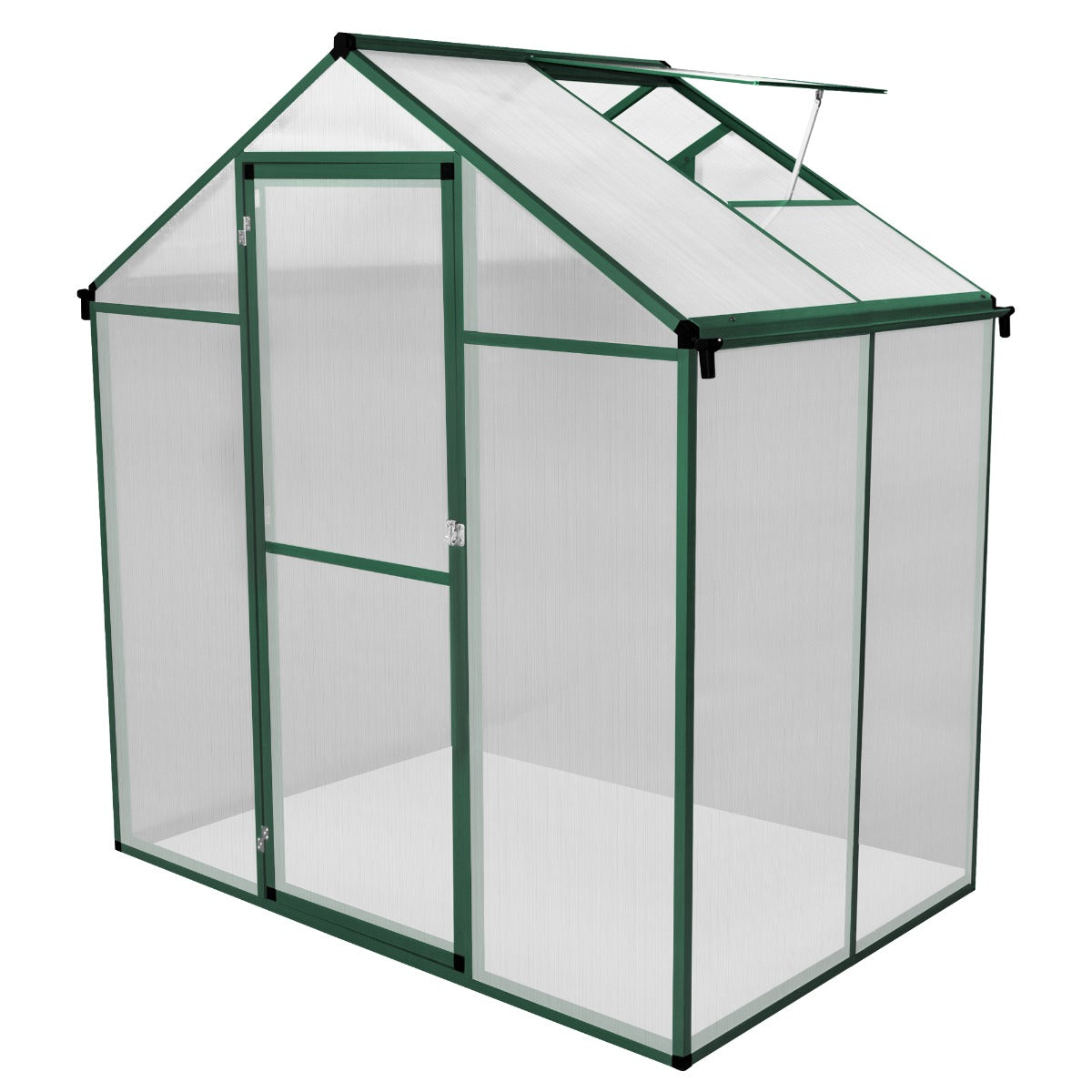 Polycarbonate Greenhouse 6ft x 4ft – Green