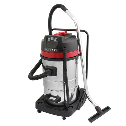 80L Industrial Vacuum, 4 Attachments & 3 Hoover Bags