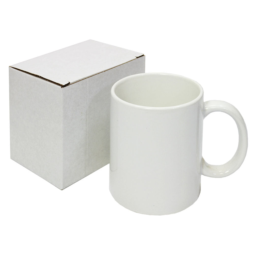 36 11oz White Mugs With Boxes & 5 Sublimation Sheets